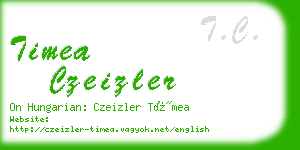 timea czeizler business card